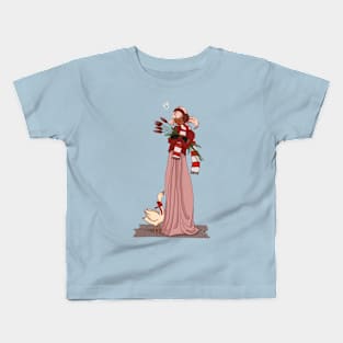 The Girl and the Goose Kids T-Shirt